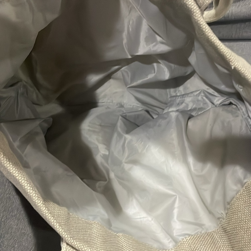 Michael Kors Canvas Tote with Silver Accents on Handle and logo emblem - Picture 11 of 14